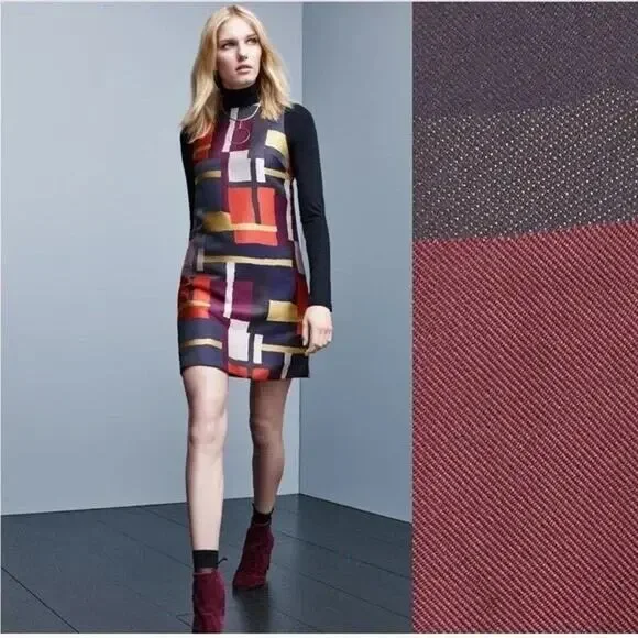 ALICE + OLIVIA Clyde Print Sleeveless A-Line Shift Dress Geometric Womens Size 8 - Picture 16 of 16